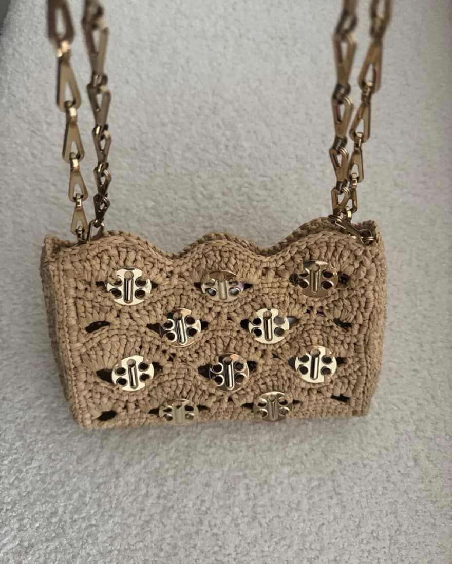 Paco Rabanne Raffia Sac A Main Bag - Image 2