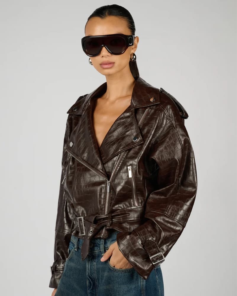  Cropped Moto jacket  - Image 1