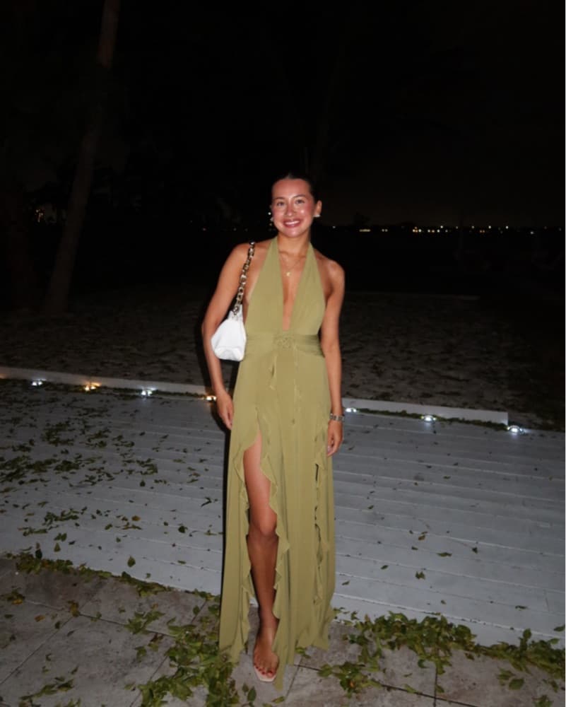 Halter Ruffle Dress weworewhat - Image 1