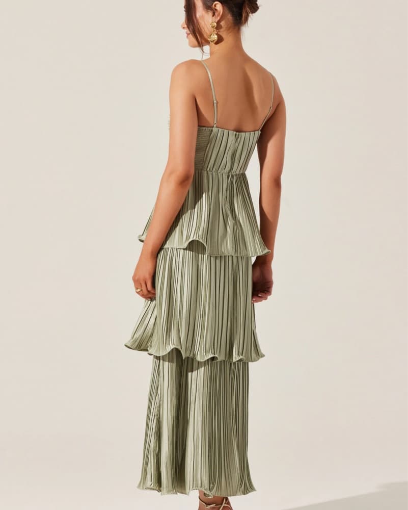 Lupin Pleated Tiered Dress - Image 4