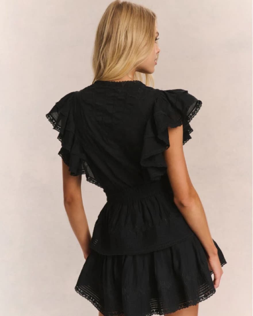Gwen Loveshackfancy Black Dress  - Image 2