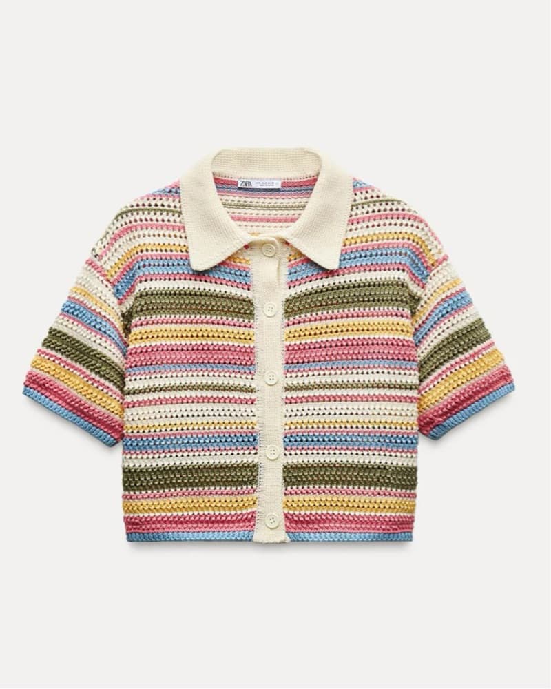 Zara Crochet Mulitcolor Striped Set - Image 3