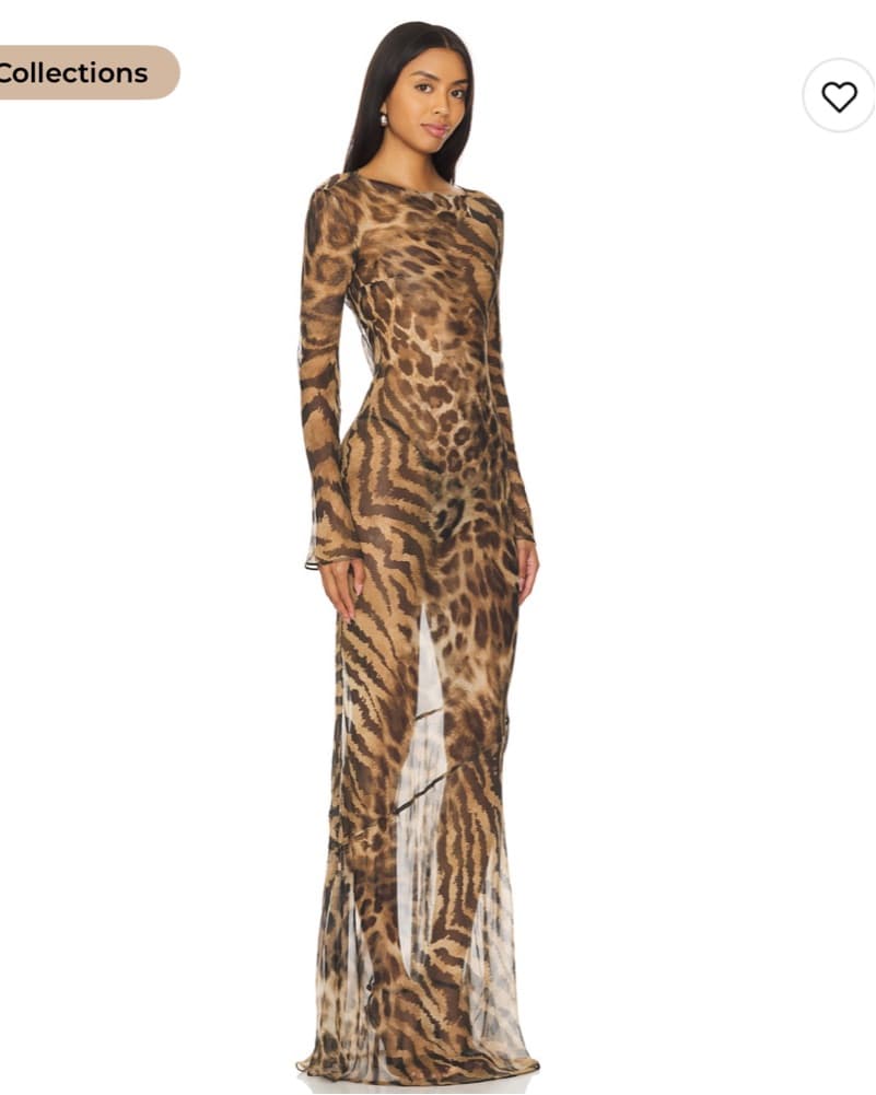 Vienna Dress in Vintage Mixed Animal - Image 2