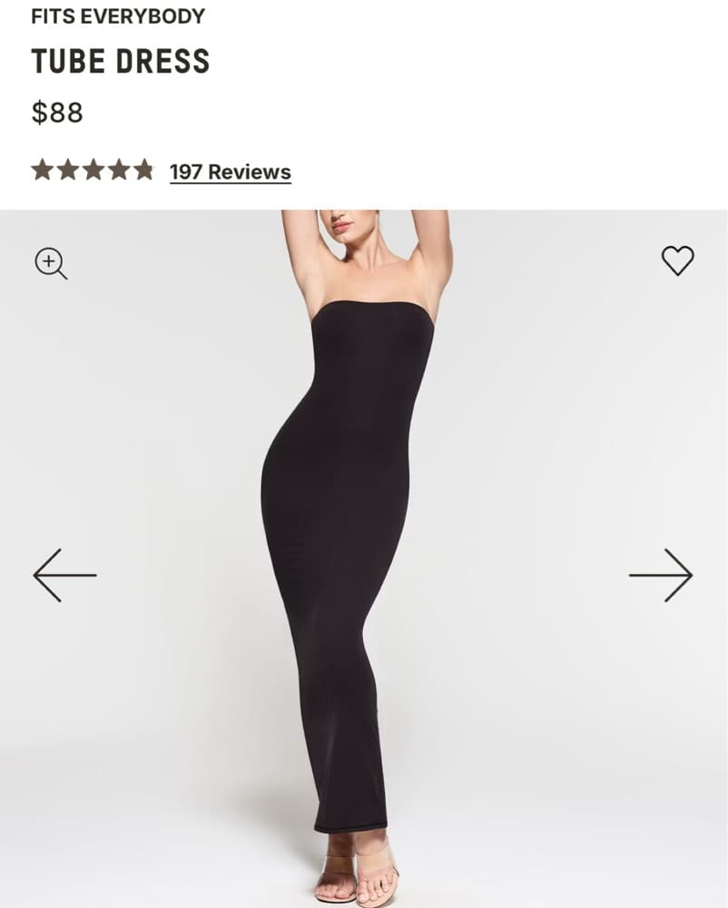 Skims Strapless Fits Everybody Dress - Image 2