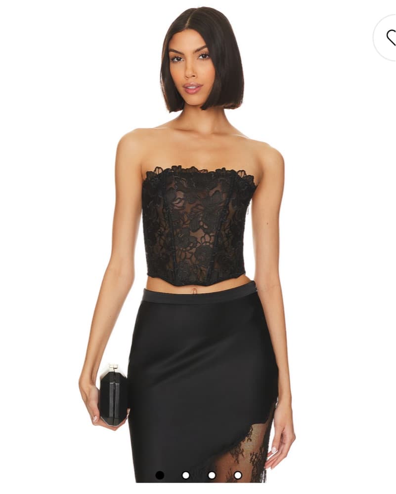 Floral Black Corset  - Image 2