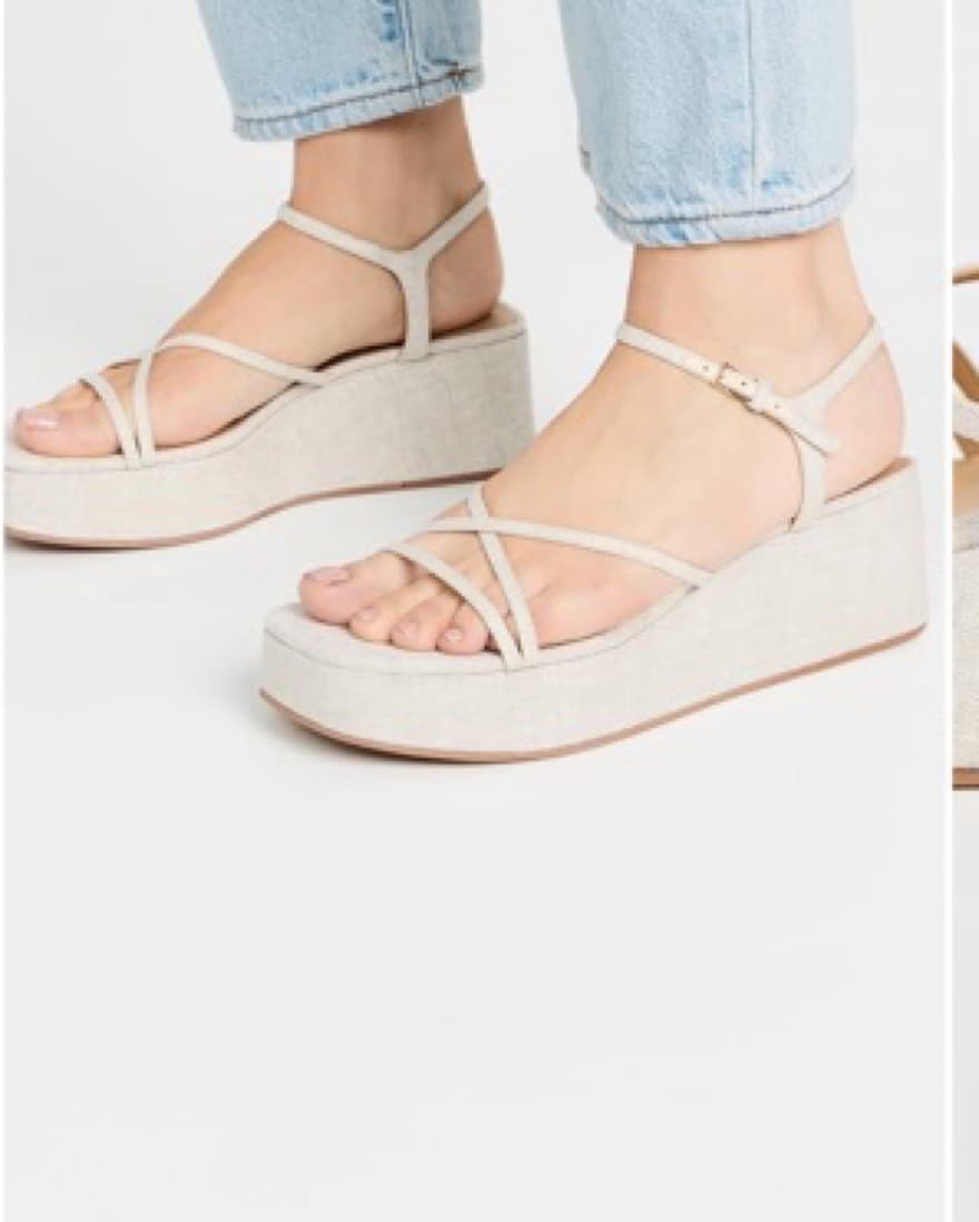 Reformation Zolanda Wedge Sandals - Image 2