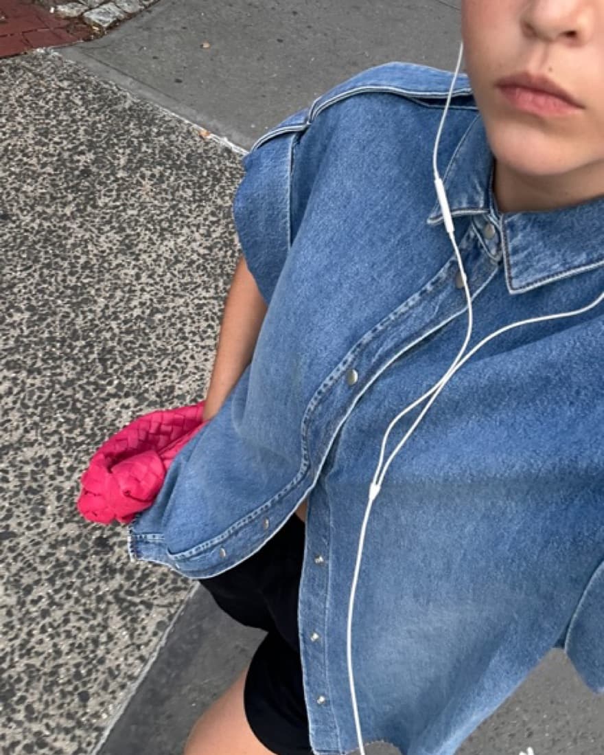 IRO Anglia sleeveless denim shirt - Image 1