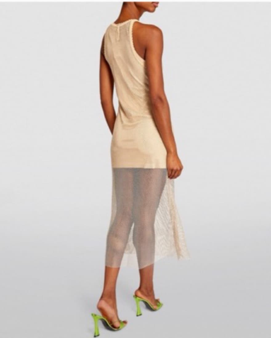 Sandro Gold Mesh Sparkly Dress  - Image 2