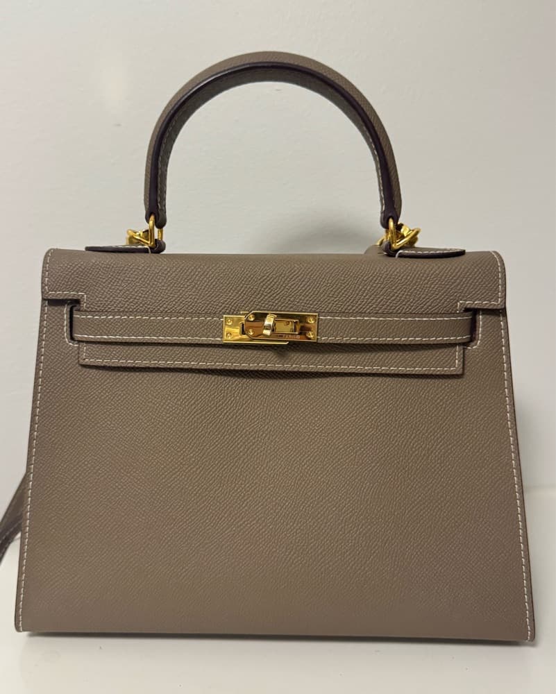 Hermes Kelly 25 Sellier  Etoupe Epsom  - Image 1