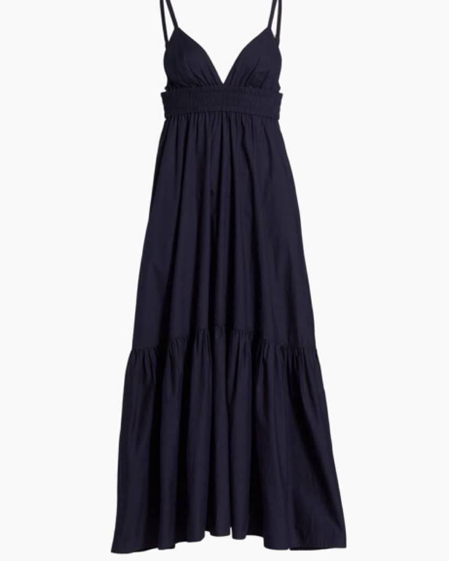 Alc Navy V-Neck Maxi Dress - Image 3