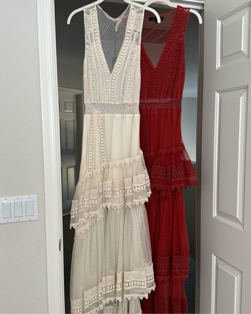 REVOLVE Cream/Natural Valence Lace Maxi - Image 2