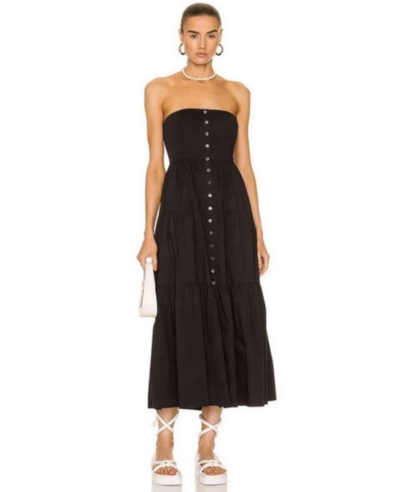 Staud Elroy Tiered Maxi Dress - Image 1