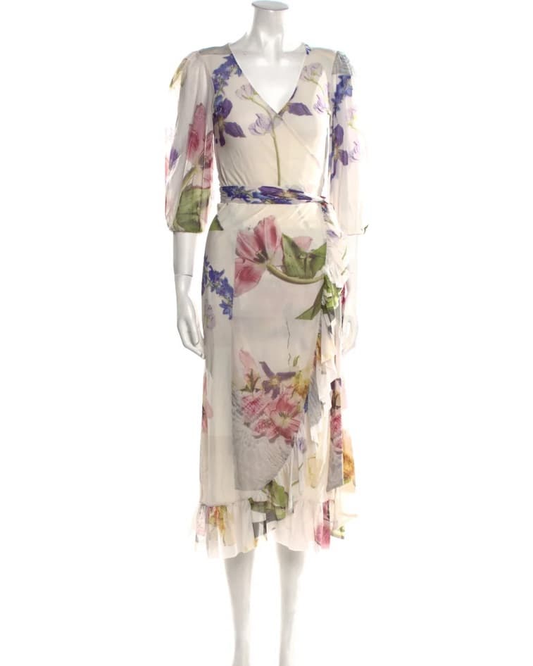 Ganni Midi Floral Dress - Image 1