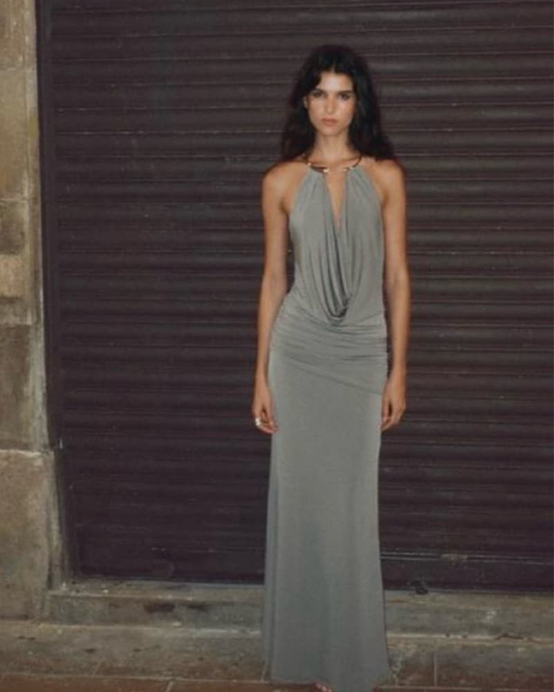 Grey Elegant Formal Dress  - Image 1