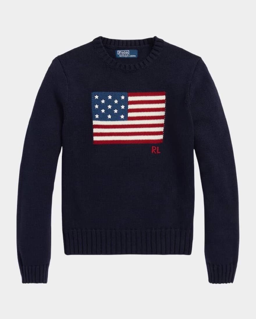 Ralph Lauren Flag Crewneck Sweater - Image 2