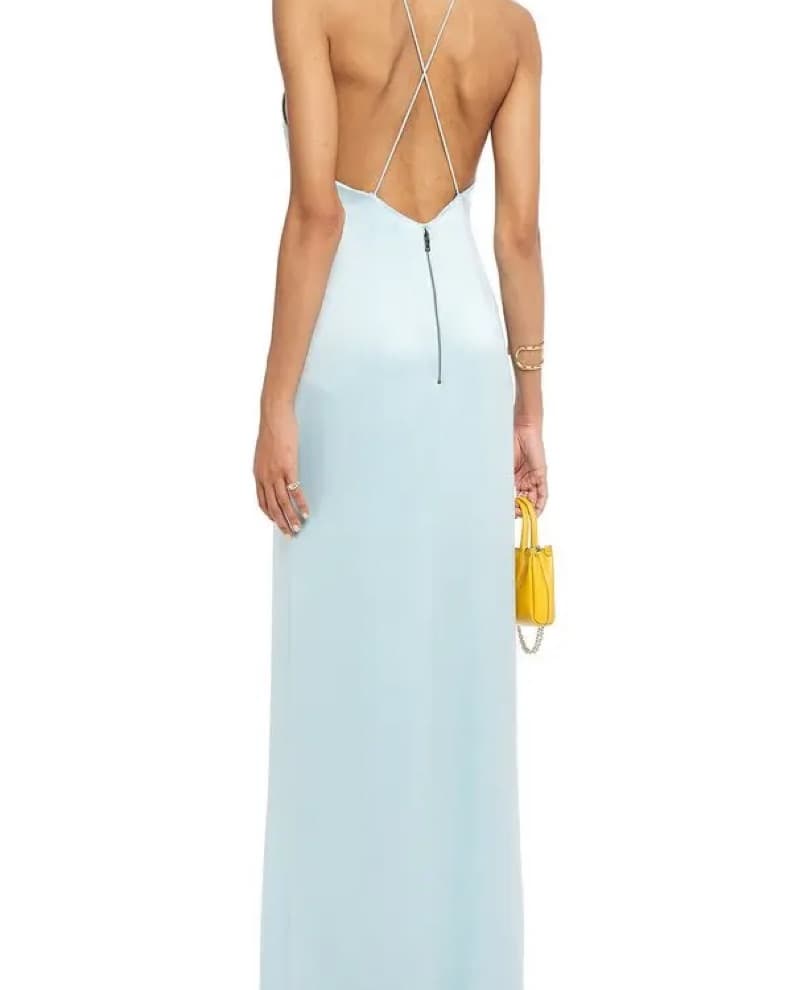Alice and Olivia Satin Maxi Dress - Image 2