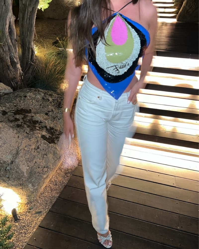EMILIO PUCCI Sequin Halter Top - Image 4