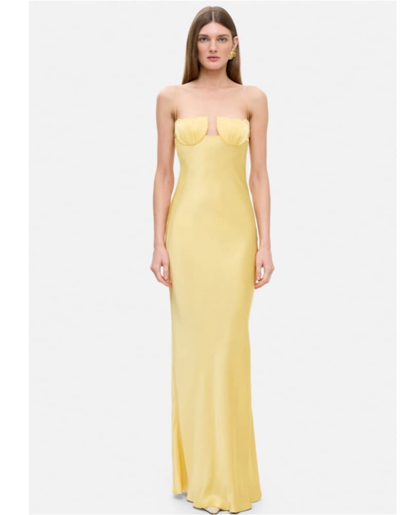 Ann October Tulip Satin Maxi Dress - Image 3