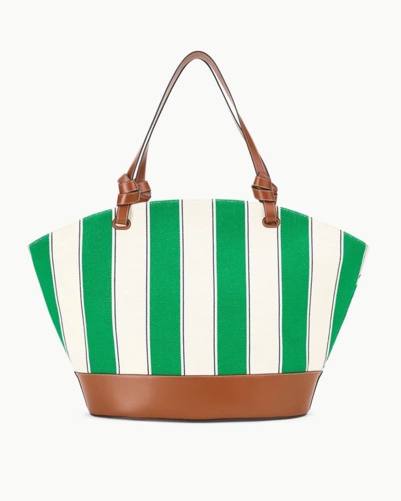 STAUD— Squillo Tote Bag Bungalo Stripe - Image 1
