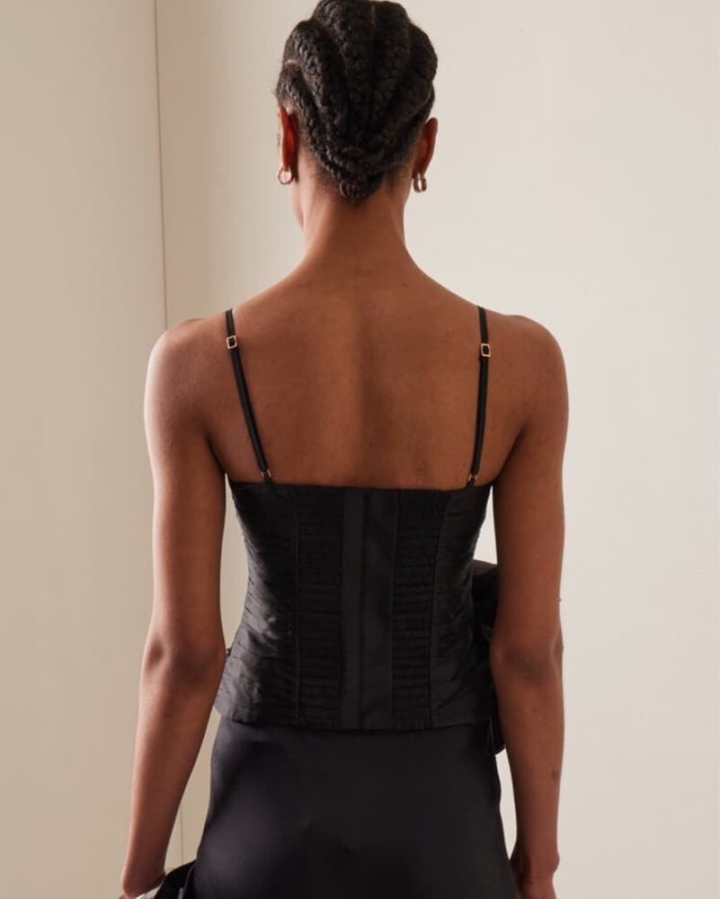 Aje Potion Spiral Rosette Taffeta Top - Image 4