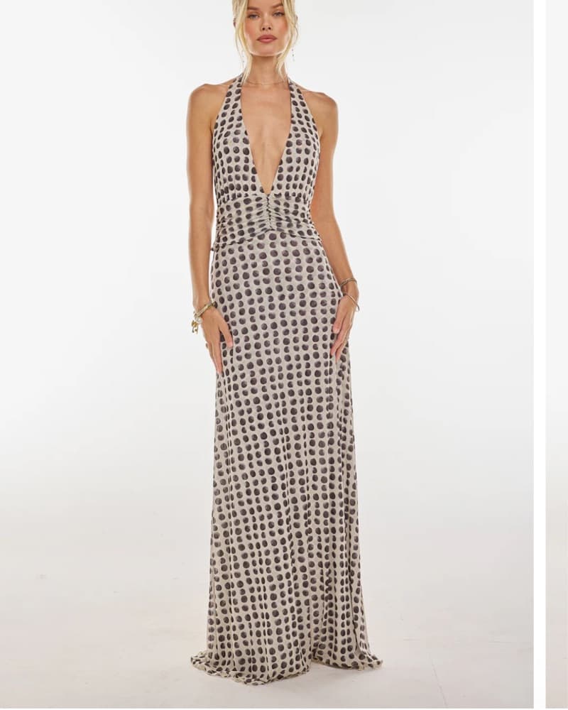 Polka Dot Maxi Dress - Image 3