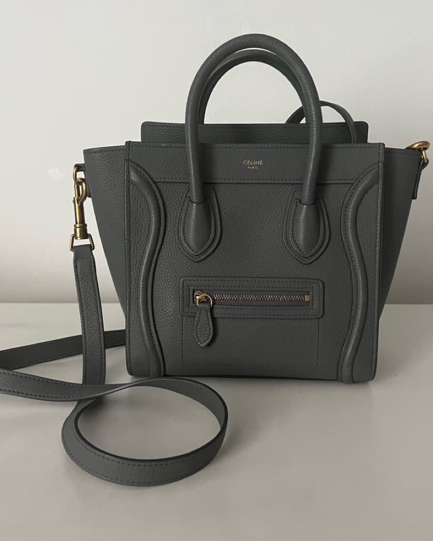 CELINE NANO LUGGAGE BAG IN BABY DRUMMED  - Image 1
