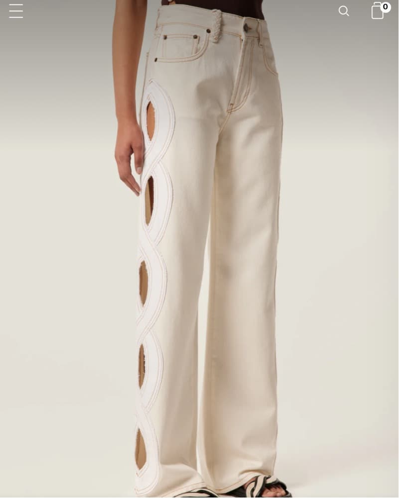 Tresse Paris Cream Jeans - Image 1