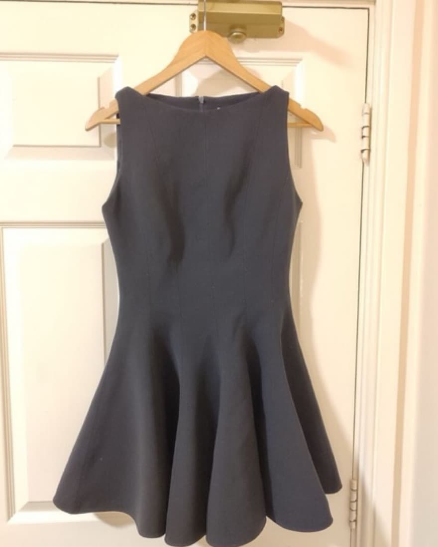Zara Pleated Mini Black Dress  - Image 2