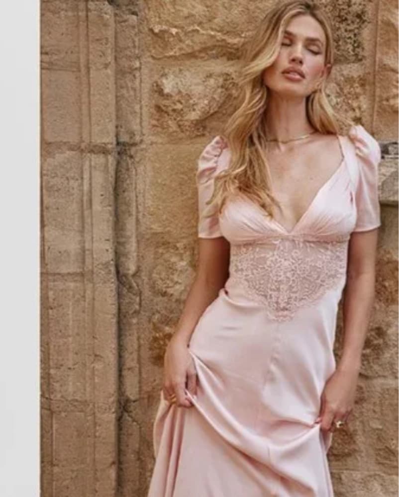 Satin Lace Dress  - Image 2
