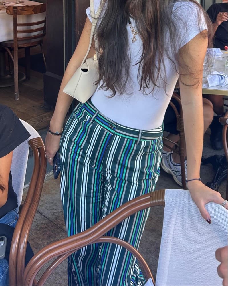 Striped Palazzo Pants - Image 2