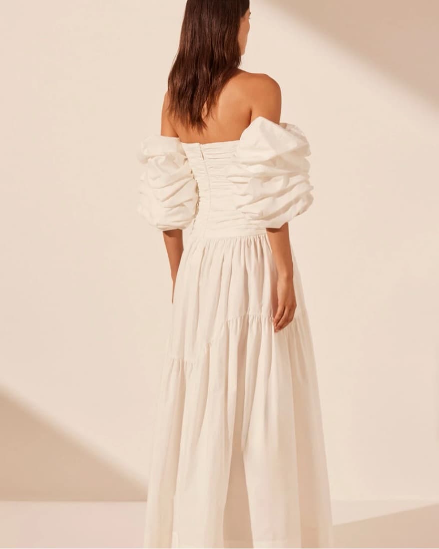 Shona Joy Maxi Dress - Ivory  - Image 4