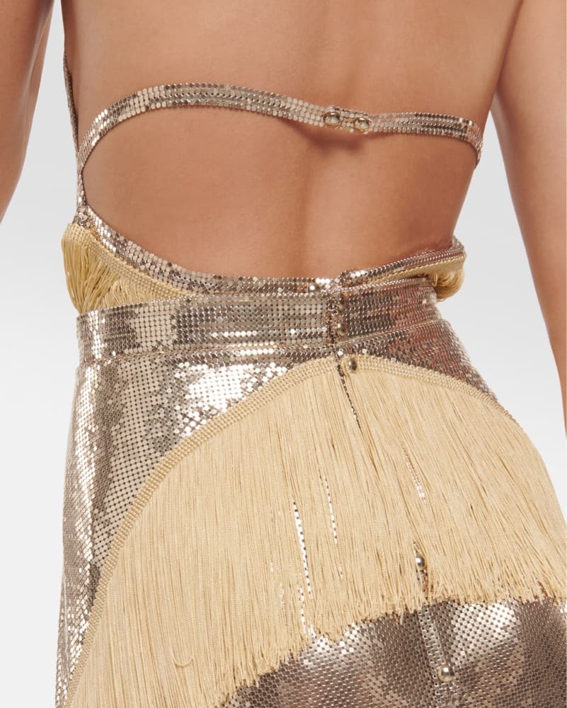 Gold Fringe Chainmail skirt  - Image 2