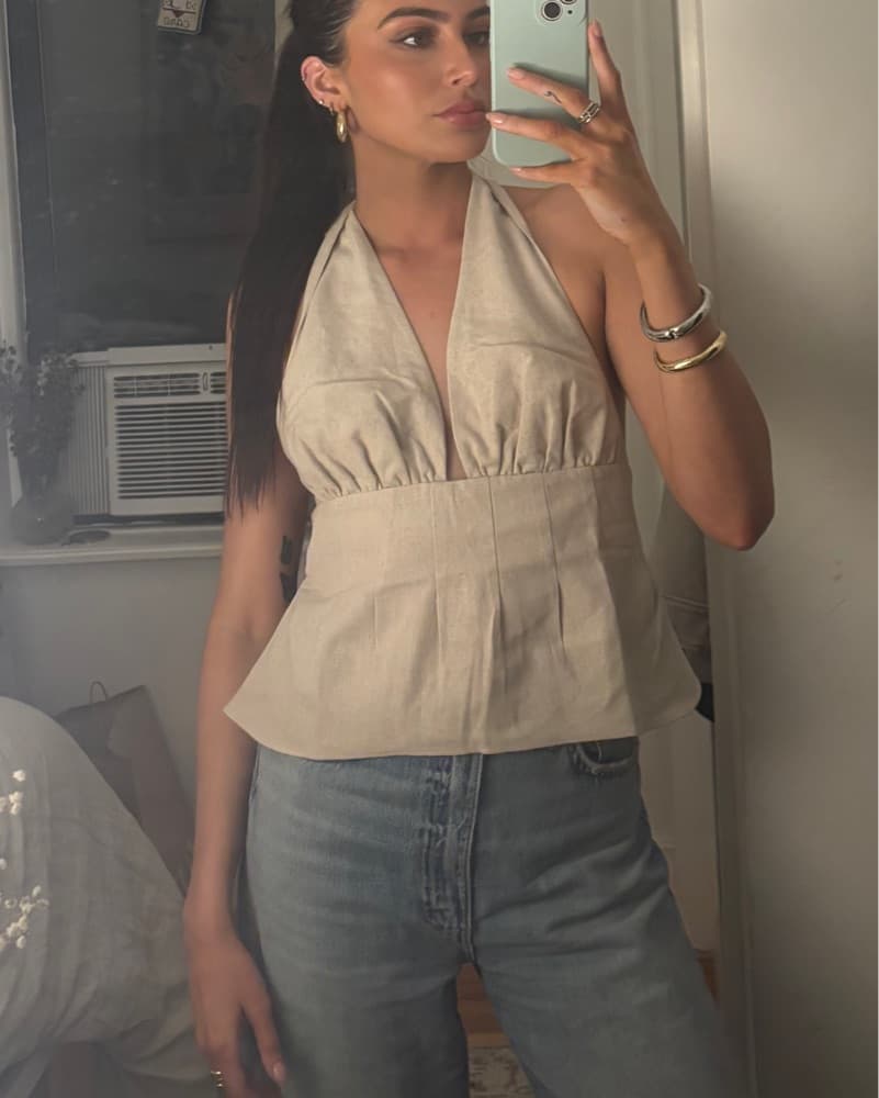Meshki Linen halter top - Image 3