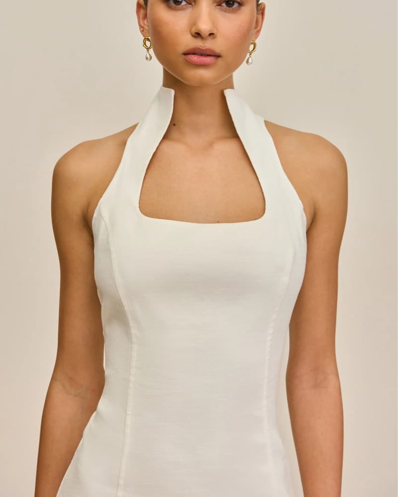 Cult Gaia Akaia Dress White - Image 4