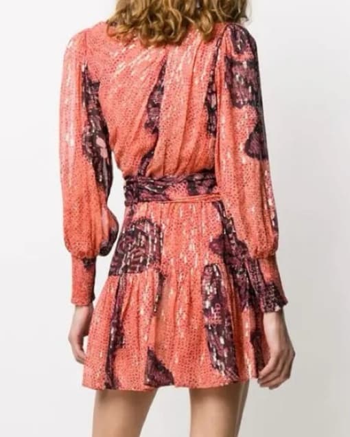Ulla Johnson Floral Printed Wrap Dress - Image 2