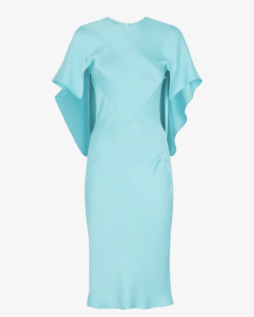 Fendi Light Blue Satin Dress - Image 3