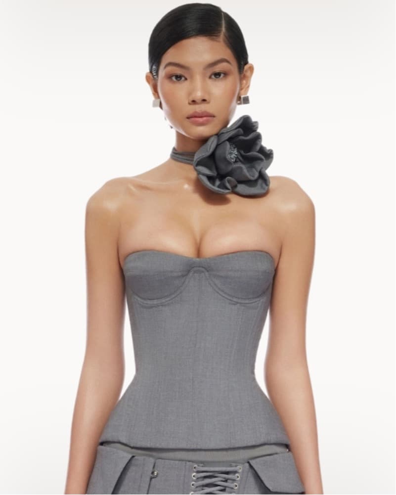 Fanci Club Paradise Corset Khaki  - Image 1