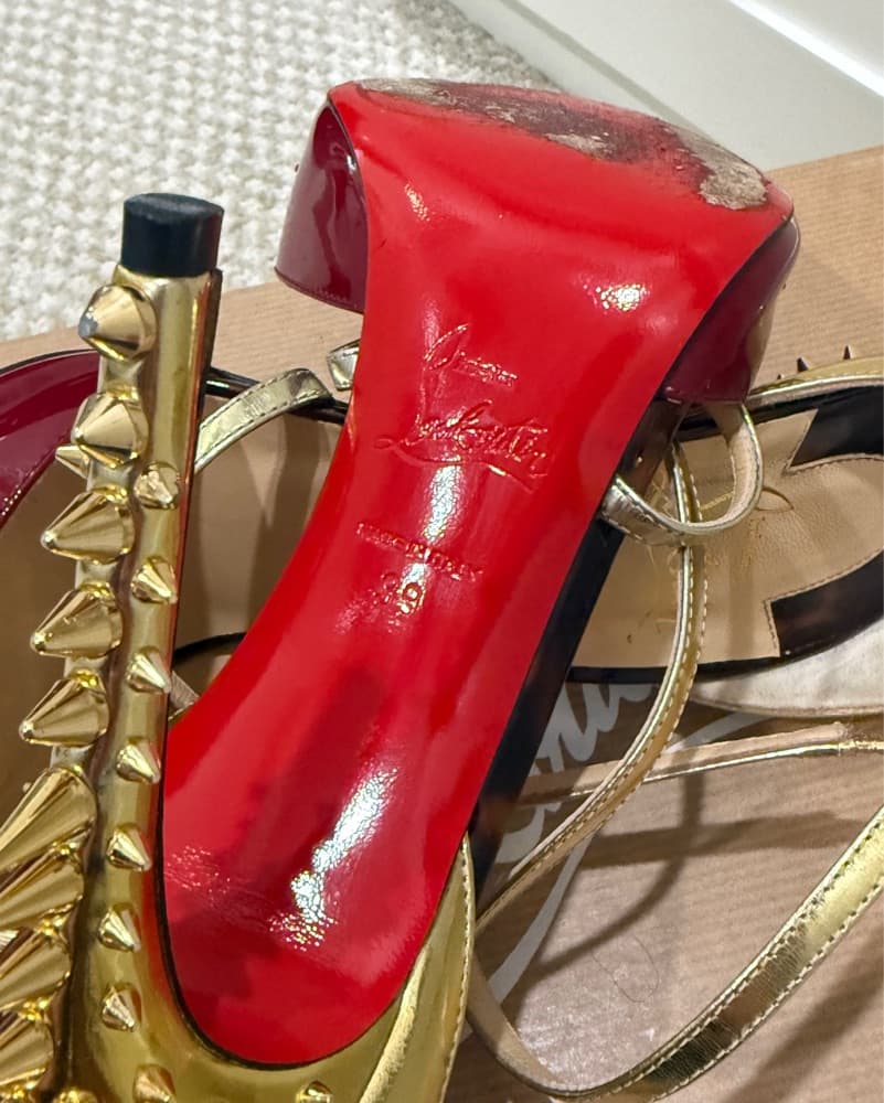 Christian Louboutin Studded Stilettos - Image 5