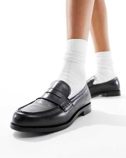 Mango Leather Loafers  - Image 1