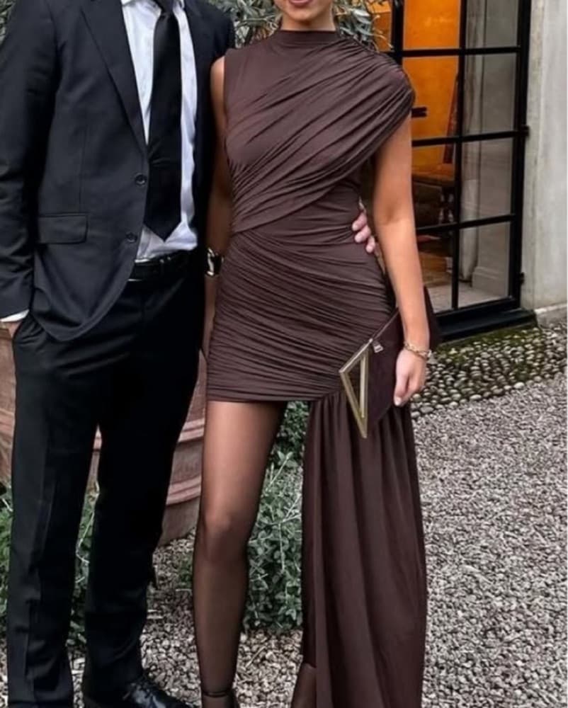 Ravenna Draped Mini Dress - Image 2