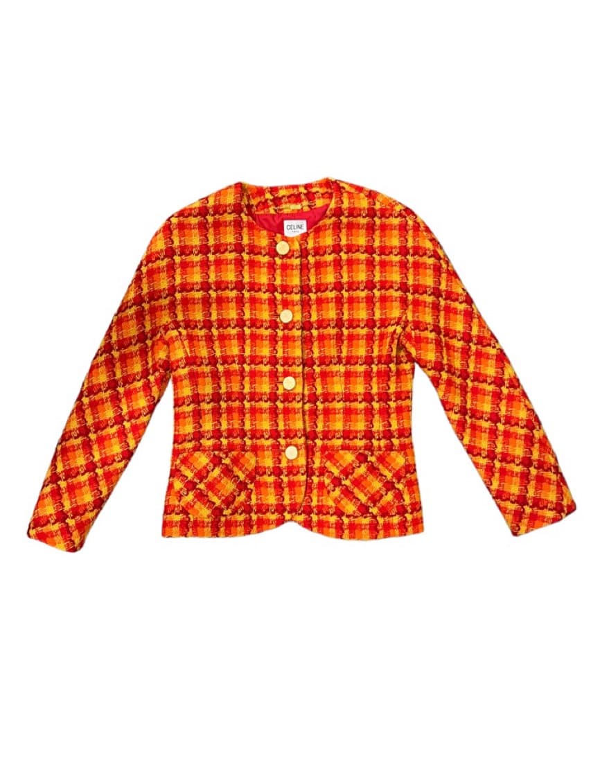 Celine Vintage Tweed Blazer - Image 1
