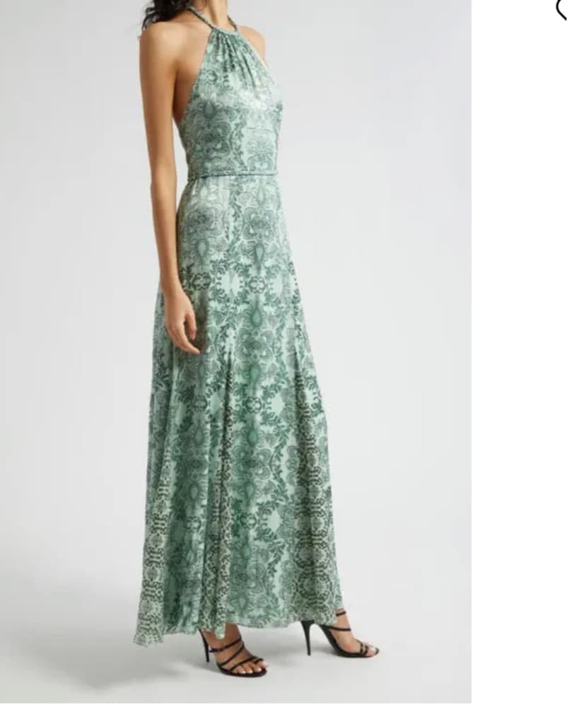 Halter Green Dress - Image 2