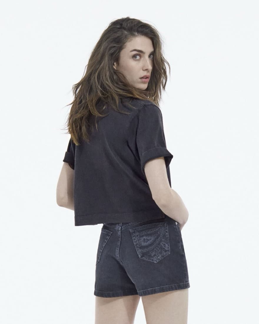 The Kooples Black Eagle Print Crop Tee - Image 5
