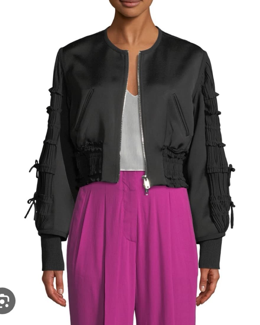 3.1 Phillip Lim GATHER BOMBER JACKET - Image 1