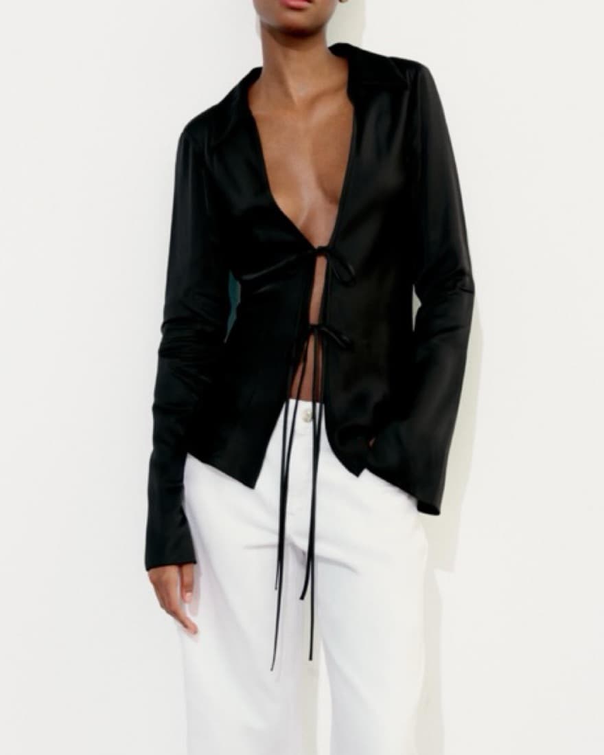 Zara Tie Shirt  - Image 1