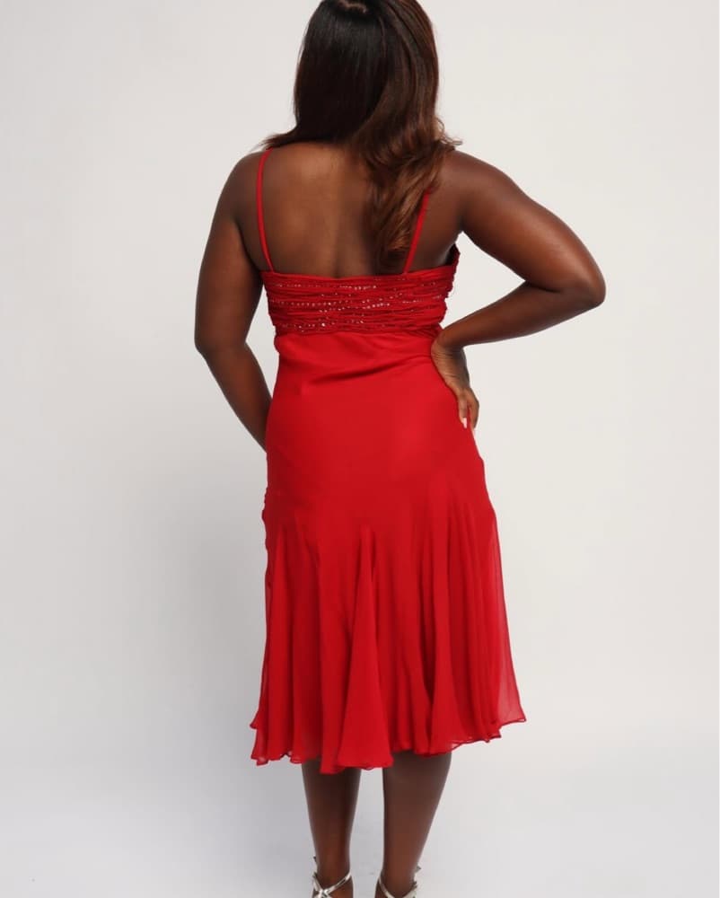 Red Musani Couture Dress - Image 2
