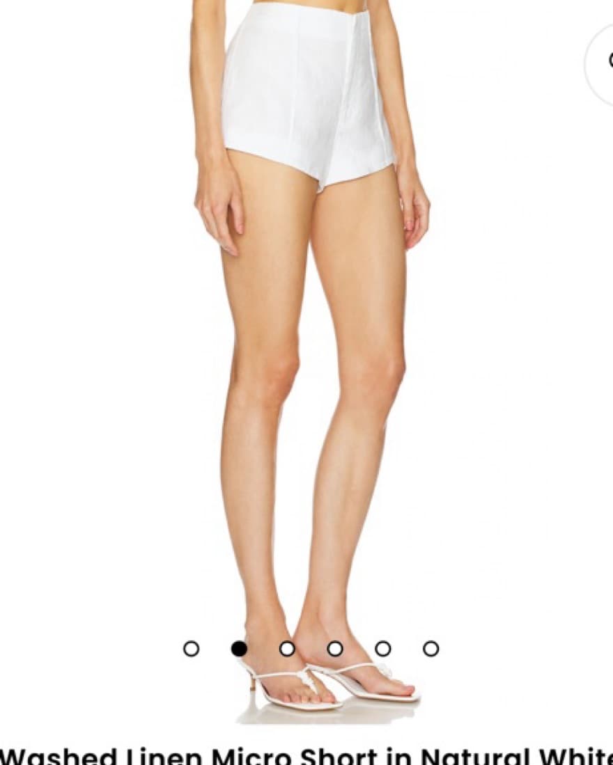 Helsa Linen Micro Shorts - Image 3