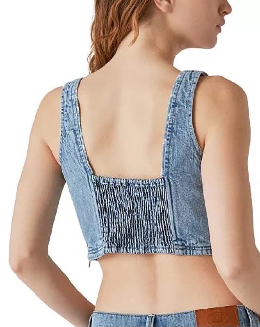 Luky Brand x Laura Ashley Denim Crop - Image 2
