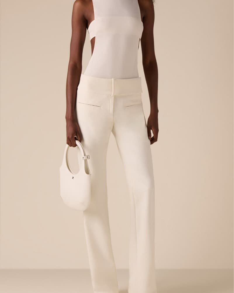Mockneck Crepe Jersey Bodysuit - Image 5
