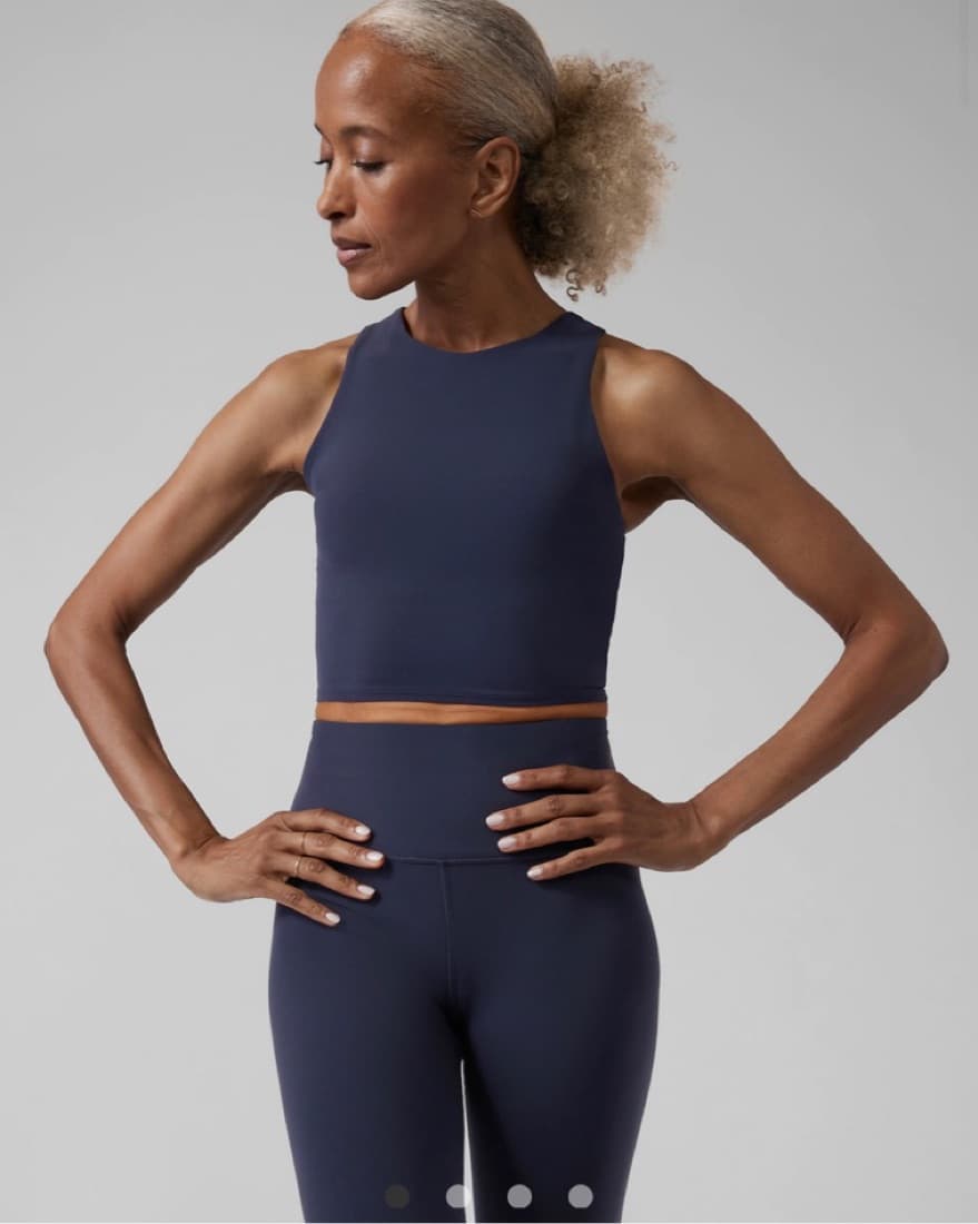 Conscious Crop Bra A-C (Navy) - Image 2